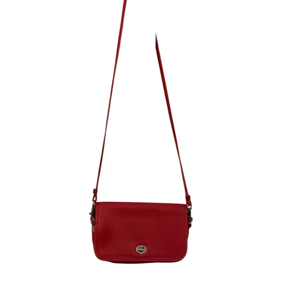Carriage court Red Leather cross body - Picture 6 of 7